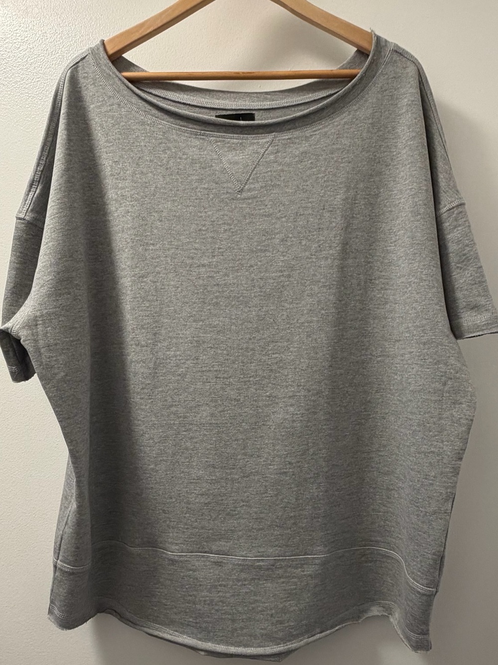 NWT Silver Jeans Co. Gray Oversized Dolman Sleeve Sweatshirt Top 2X